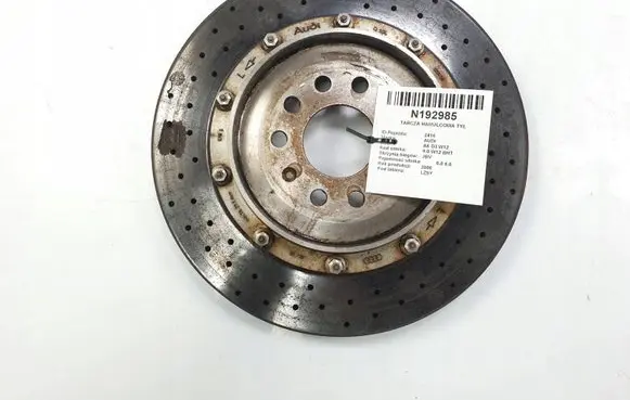 Audi A8 S8 D3 4E Rear brake disc CERAMICZNA