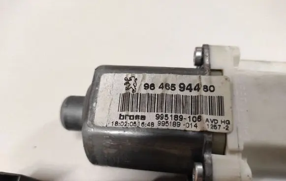 Peugeot 407 Front door window regulator with motor 1137328127 9646594480 9644893480