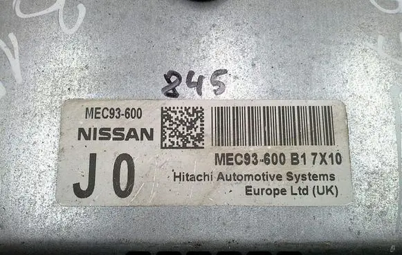 Nissan Qashqai Engine control unit/module MEC93-600B17X10