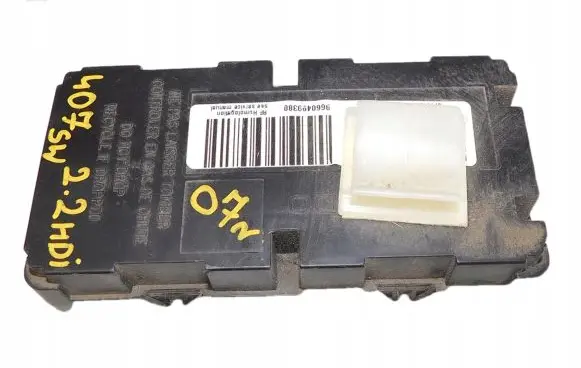 Peugeot 407 Tire pressure control unit 9660499380