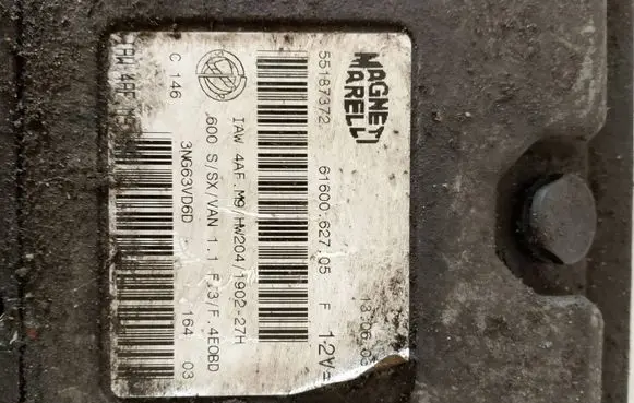 Fiat Seicento/600 Engine control unit/module 55187372 3NG63VD6D 6160062705