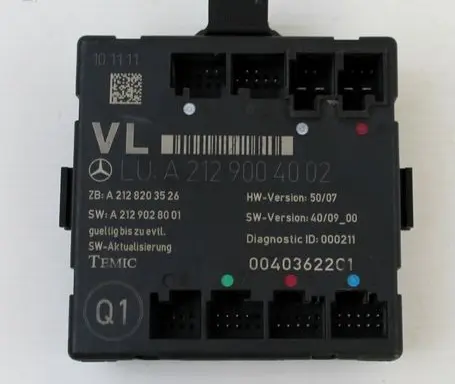 Mercedes-Benz E C207 W207 Door control unit/module A2129004002