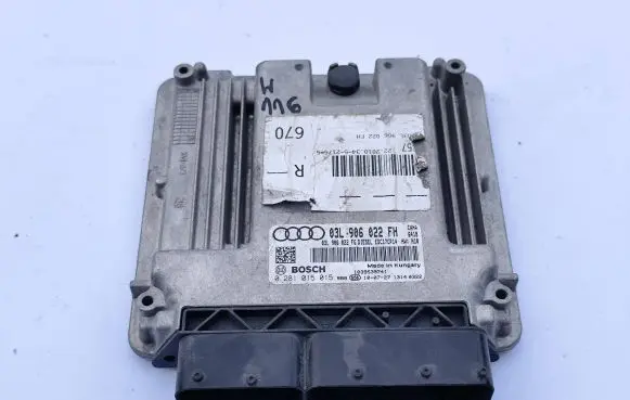 Audi A6 S6 C6 4F Engine control unit/module 03L906022FH 0281015015 03L906022FG