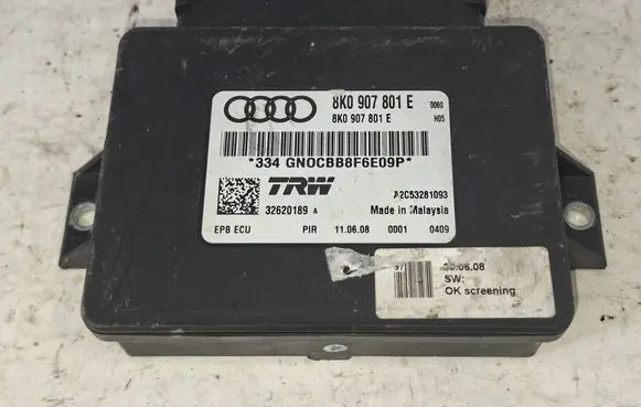 Audi Q5 SQ5 8R Hand brake control module 8K0907801E A2C53281093 32620189