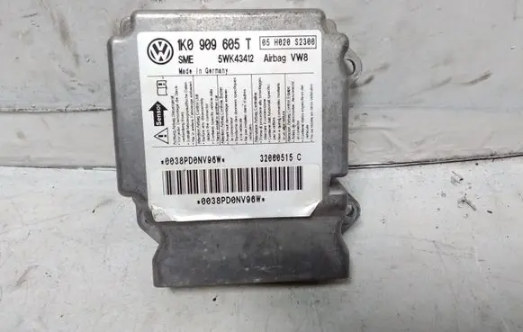 Volkswagen Golf Plus Airbag control unit/module 1K0909605T 5WK43412