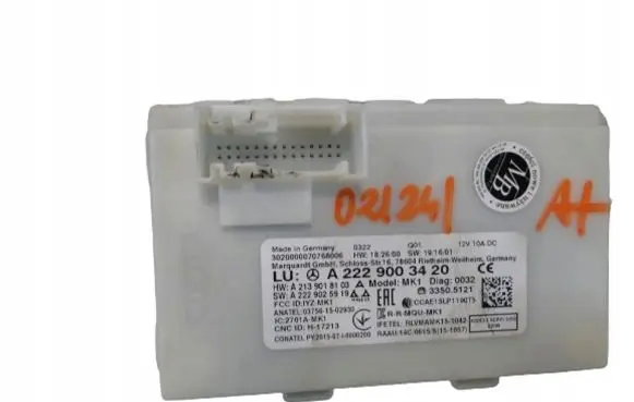 Mercedes-Benz EQC Keyless (KESSY) go control unit/module A2229003420