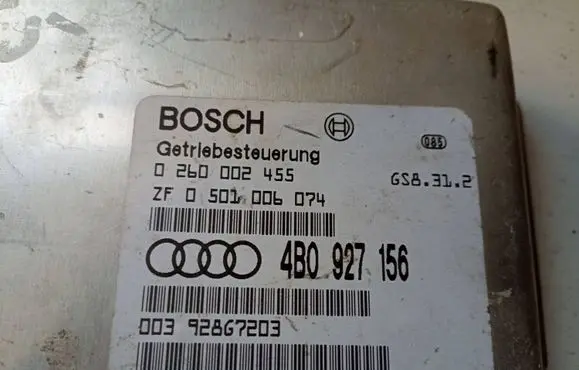 Audi A6 S6 C5 4B Gearbox control unit/module 4B0927156 0260002455 0501006074