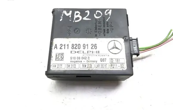 Mercedes-Benz CLK A209 C209 Alarm control unit/module A2118209126 510080420 K5044