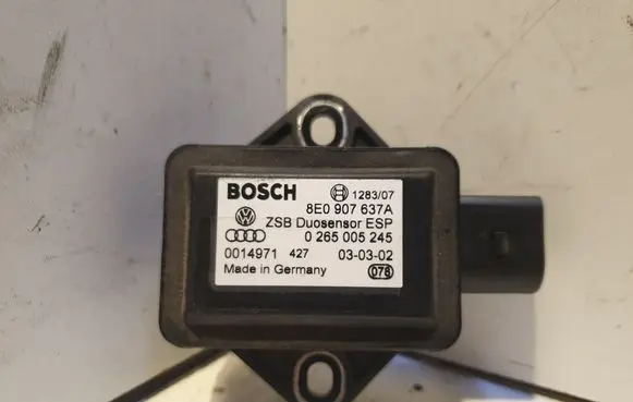 Audi A4 S4 B6 8E 8H ESP acceleration yaw rate sensor 8E0907637A 0265005245