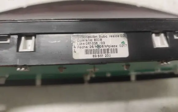 Peugeot 407 Speedometer (instrument cluster) 89661232 9658138280 A2C53119645