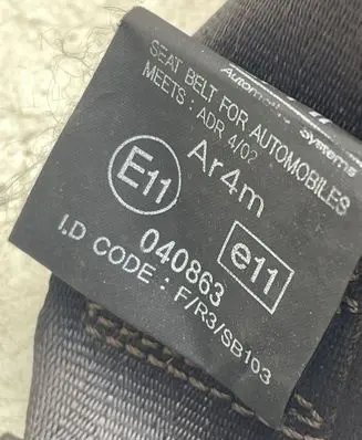 Hyundai Terracan Rear seatbelt E11040863