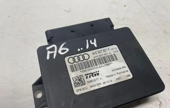 Audi A6 S6 C7 4G Hand brake control module 4H0907801F 4H0907801A