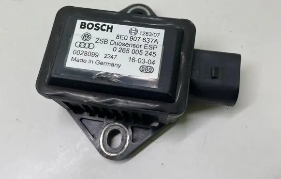 Audi A8 S8 D3 4E ESP acceleration yaw rate sensor 8E0907637A 0028099 0265005245