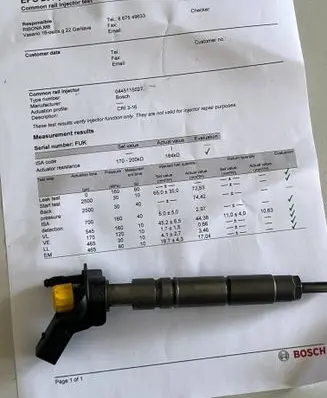 Mercedes-Benz R W251 Fuel injector A6420700587 0445115027