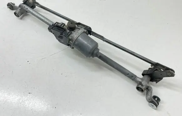 Front wiper linkage and motor