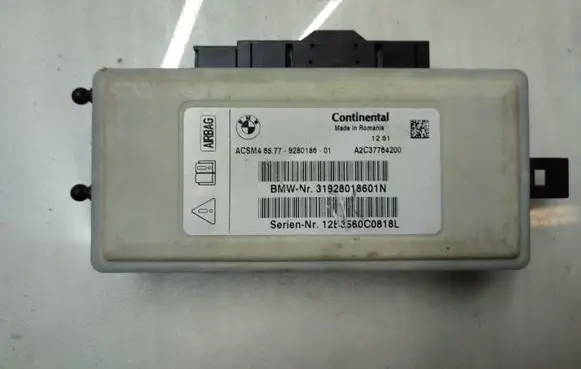 BMW 5 F10 F11 Airbag control unit/module 9280186