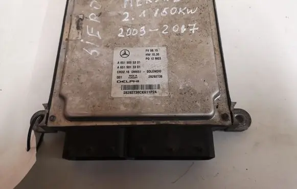 Mercedes-Benz C W204 Engine control unit/module A6519005301 A6519013301 CRD216OM651