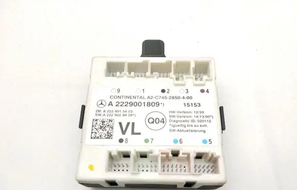 Mercedes-Benz S W222 Door control unit/module A2229001809