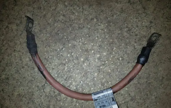 BMW 3 E46 Negative earth cable (battery) 7785493 7785492