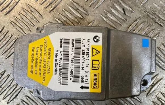 BMW 5 E60 E61 Airbag control unit/module 9118749 2204391 31911874901W