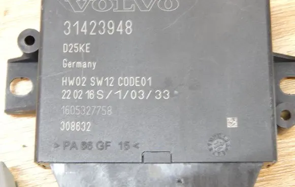 Volvo XC60 Parking PDC control unit/module 31423948 308632 D25KE