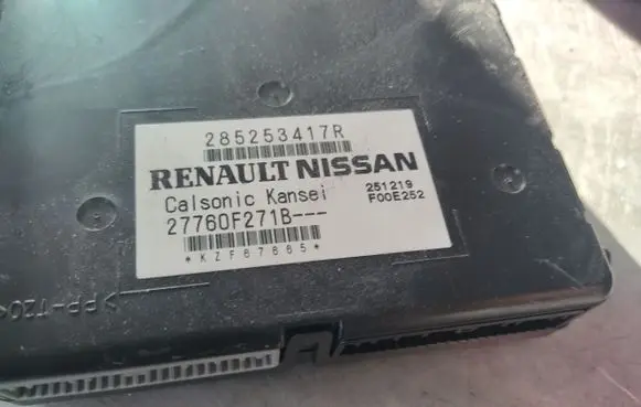 Renault Clio V Air conditioning/heating control unit 285253417R