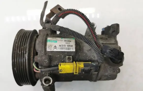 Peugeot 207 Air conditioning (A/C) compressor (pump) 9651910980 R134a