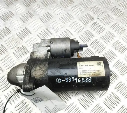 Mercedes-Benz E W212 Starter motor A6519064300 0001139085