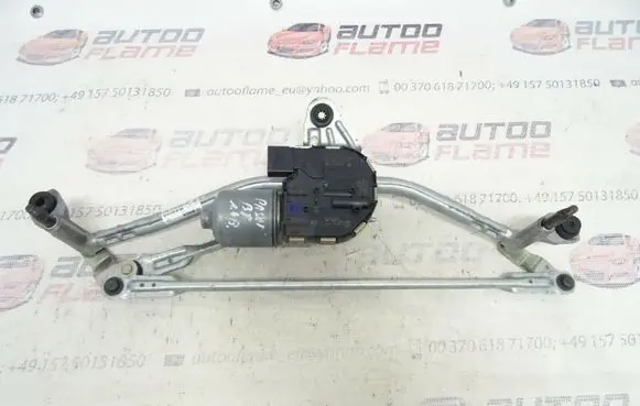 Volkswagen PASSAT B7 Front wiper linkage and motor 3G1955119A