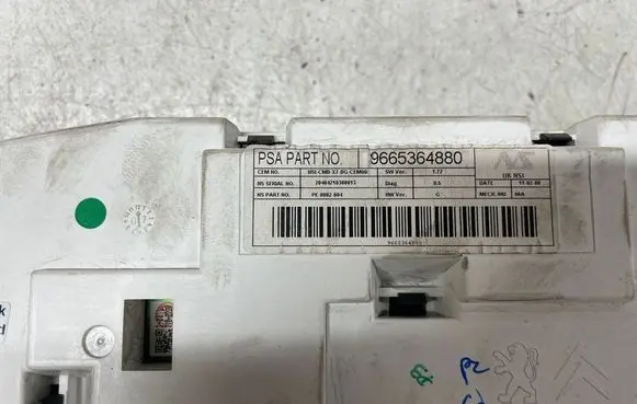 Citroen C5 Speedometer (instrument cluster) 9665364880 20404210388013