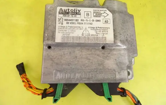 Peugeot 307 Airbag control unit/module 606877300 9654491180