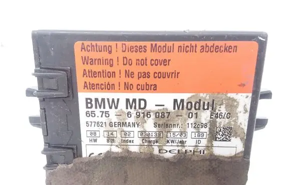 BMW 3 E46 Alarm control unit/module 6916087 65756916087