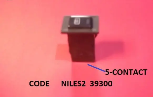 Opel Frontera A Windscreen/window heater switch NILES2 39300