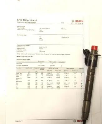 Volvo V60 Fuel injector 0445116016 CRL318