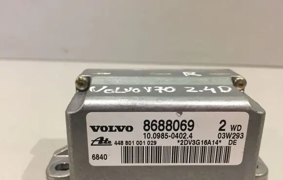 Volvo V70 ESP acceleration yaw rate sensor 8688068 8688069 10098504024