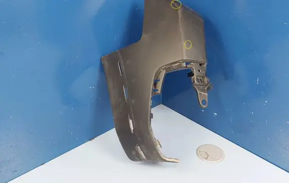 Rear bumper corner part panel trim