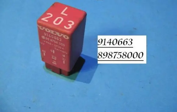 Volvo S80 Window wiper relay 9140663 898758000