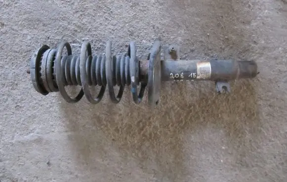 Peugeot 208 Front shock absorber with coil spring 9804831280