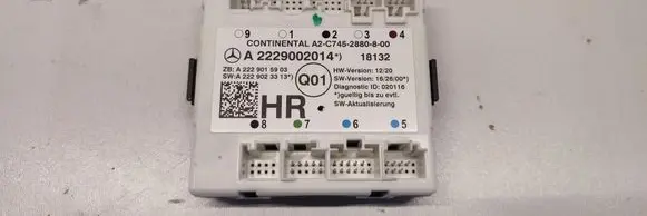 Mercedes-Benz GLC C253 Door control unit/module A2229002014