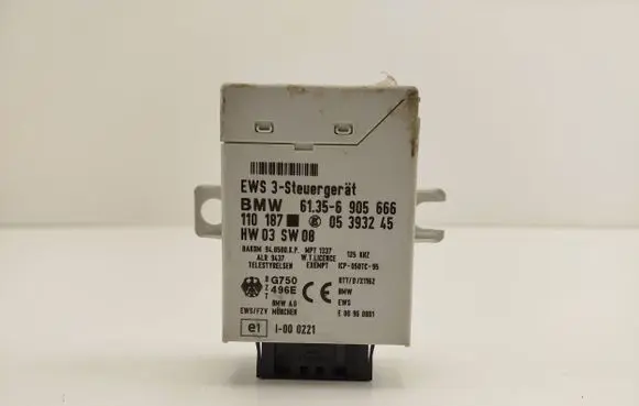 BMW 3 E46 Immobilizer control unit/module 61356905666 05393245 110187