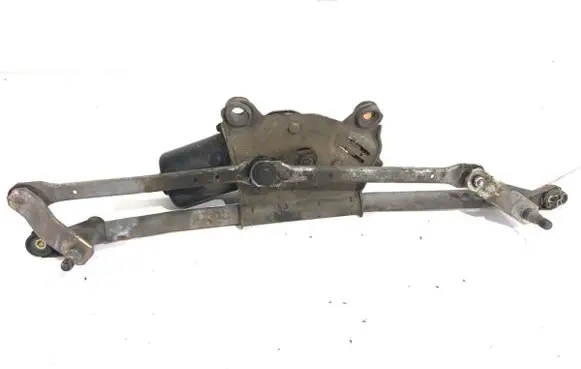 Front wiper linkage and motor