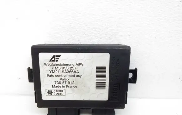 Volkswagen Sharan Immobilizer control unit/module 7M3953257 YM2119A366AA 73657912