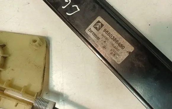 Citroen C6 Rear window lifting mechanism without motor 9650386480