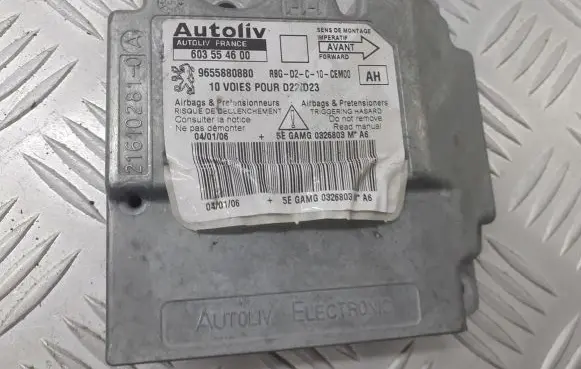 Peugeot 407 Airbag control unit/module 9655880880