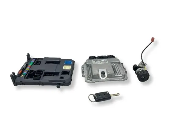 Peugeot 207 Engine ECU kit and lock set 9664843480 0281012523 9657699480