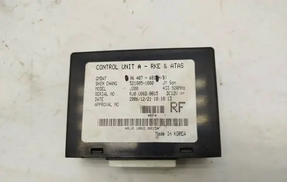 Chevrolet Lacetti Other control units/modules 96407681