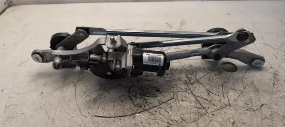 Front wiper linkage and motor