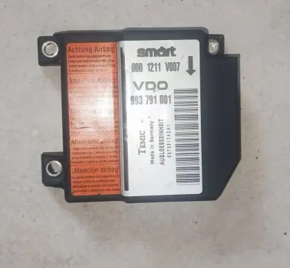 Smart ForTwo I Airbag control unit/module 0001211V007 993791001
