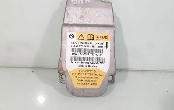 BMW 5 E60 E61 Airbag control unit/module 6577917201901 220443136