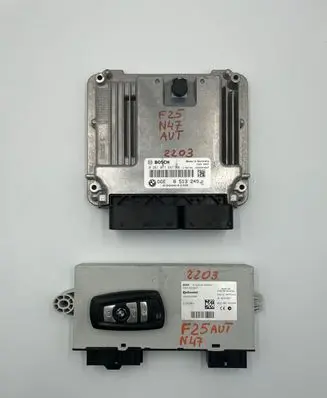 BMW X3 F25 Engine ECU kit and lock set 8513249 030064108 0281017647